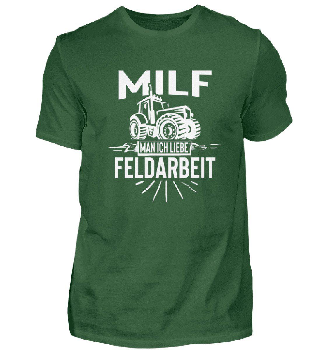 MILF Feldarbeit · Herren T-Shirt-Herren Basic T-Shirt-Bottle Green-S-Agrarstarz