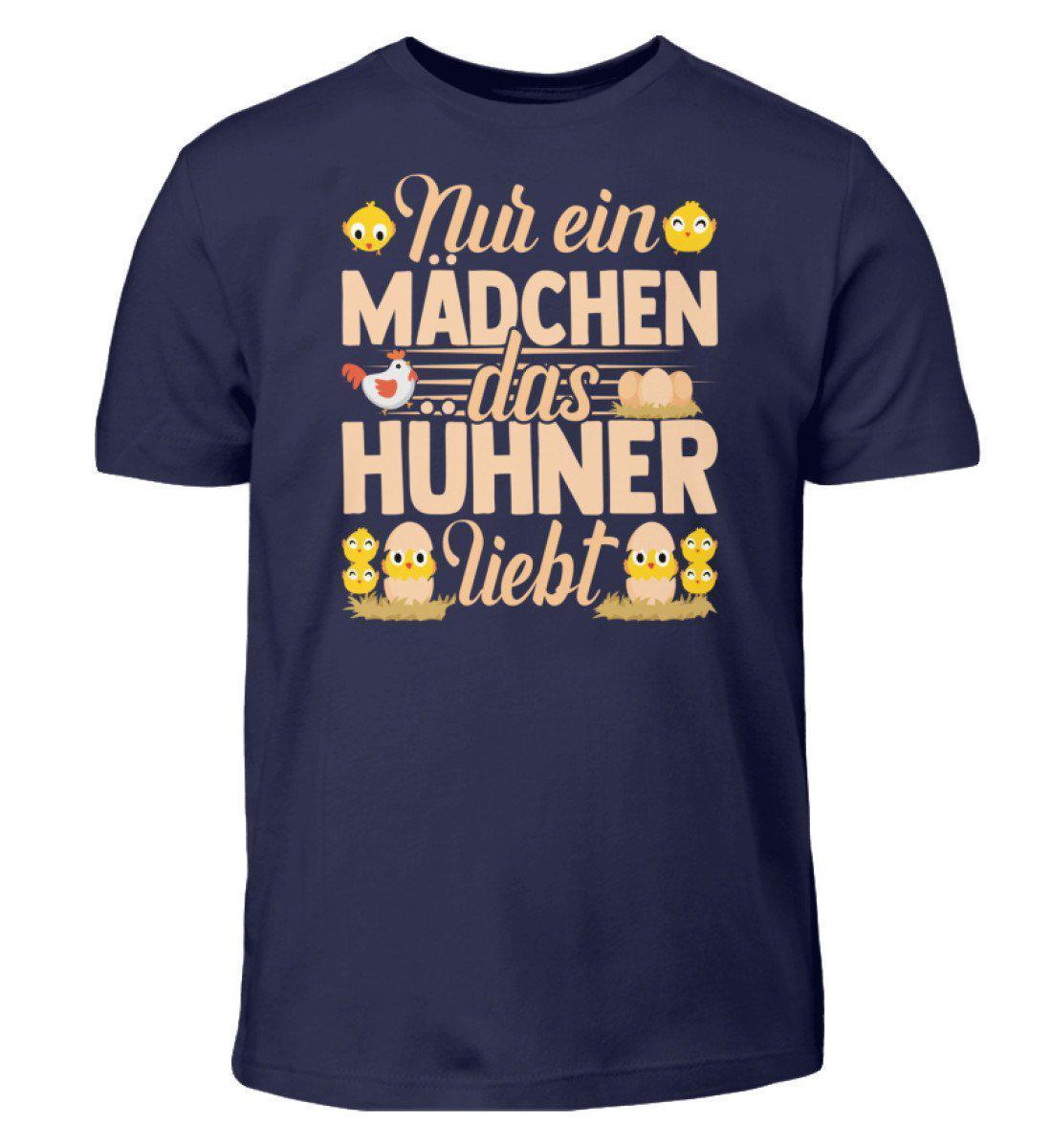 Mädchen huhner - Kinder T-Shirt-Kinder T-Shirt-Navy-12/14 (152/164)-Agrarstarz