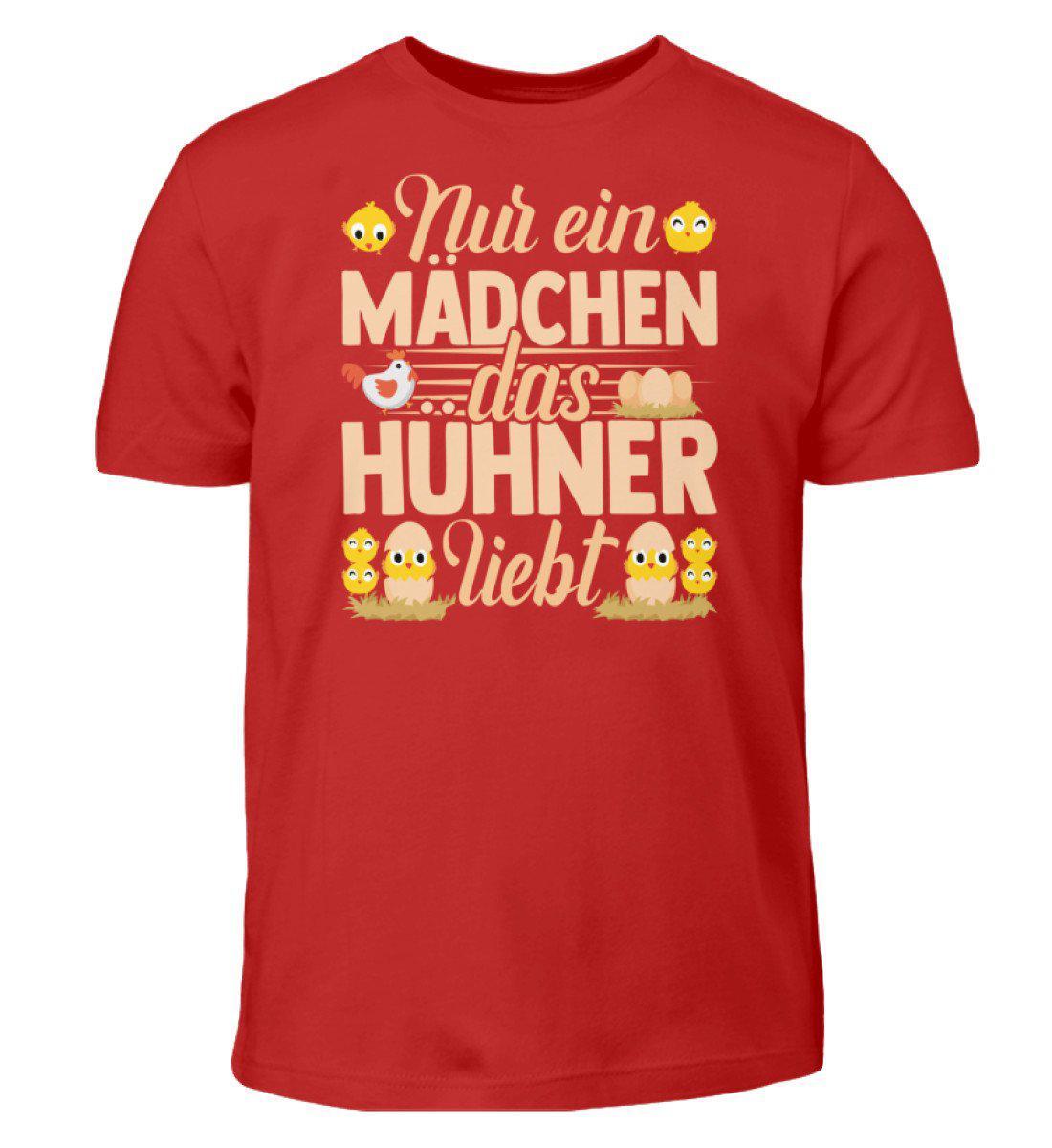 Mädchen huhner - Kinder T-Shirt-Kinder T-Shirt-Red-12/14 (152/164)-Agrarstarz