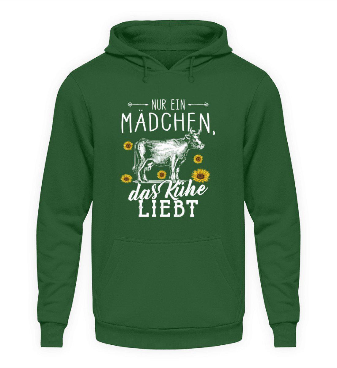 Mädchen liebt Kühe · Unisex Kapuzenpullover Hoodie-Unisex Hoodie-Bottle Green-L-Agrarstarz