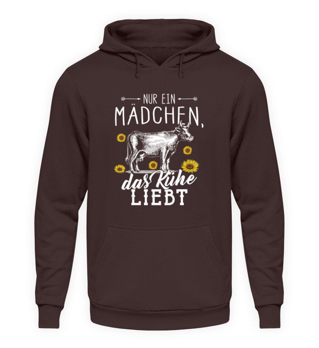 Mädchen liebt Kühe · Unisex Kapuzenpullover Hoodie-Unisex Hoodie-Hot Chocolate-L-Agrarstarz