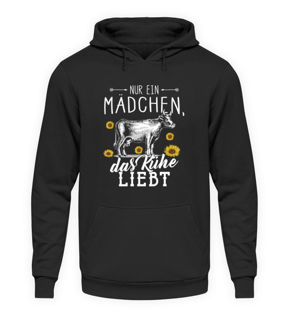 Mädchen liebt Kühe · Unisex Kapuzenpullover Hoodie-Unisex Hoodie-Jet Black-L-Agrarstarz