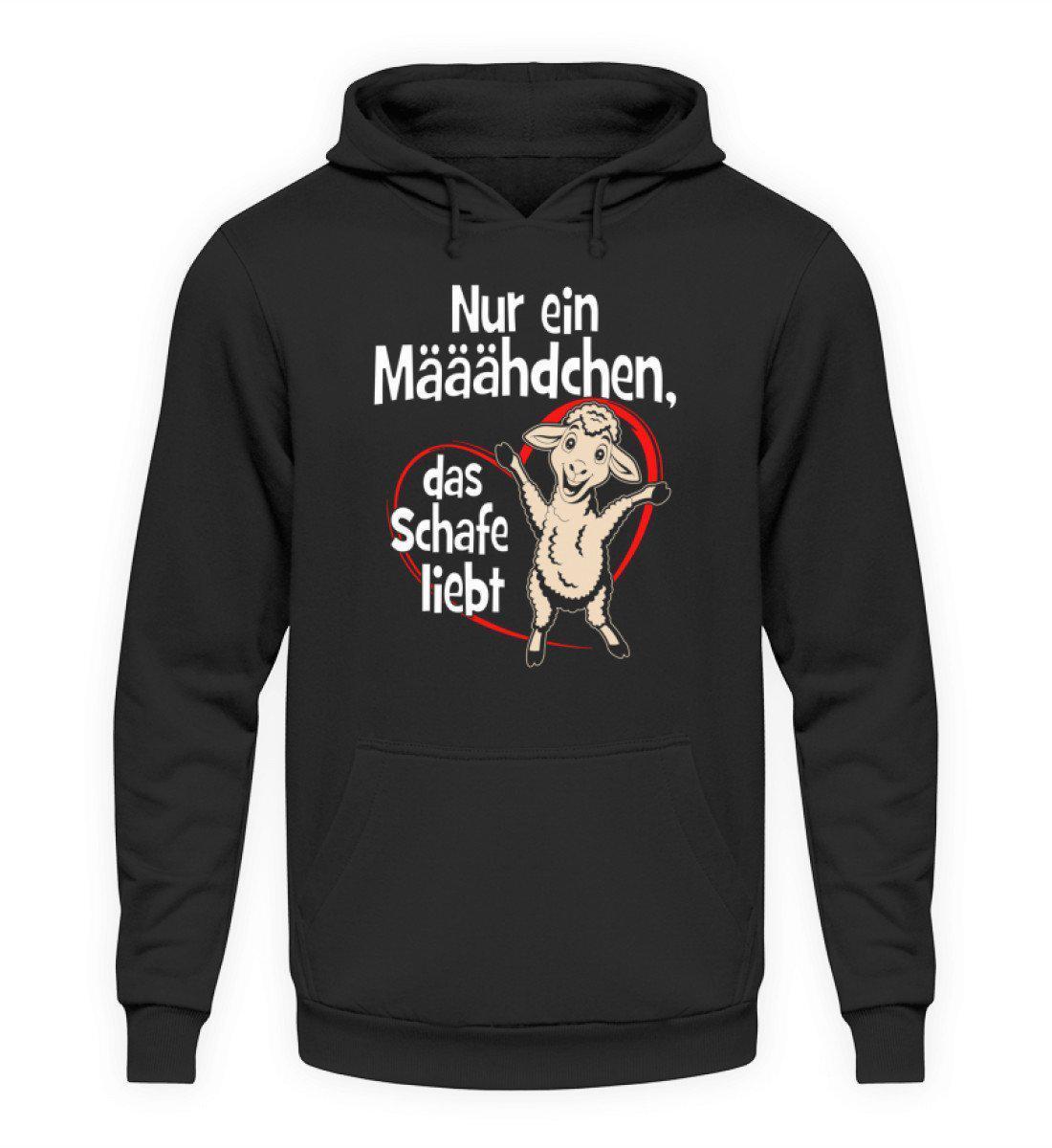 Mädchen liebt Schafe · Unisex Kapuzenpullover Hoodie-Unisex Hoodie-Jet Black-S-Agrarstarz