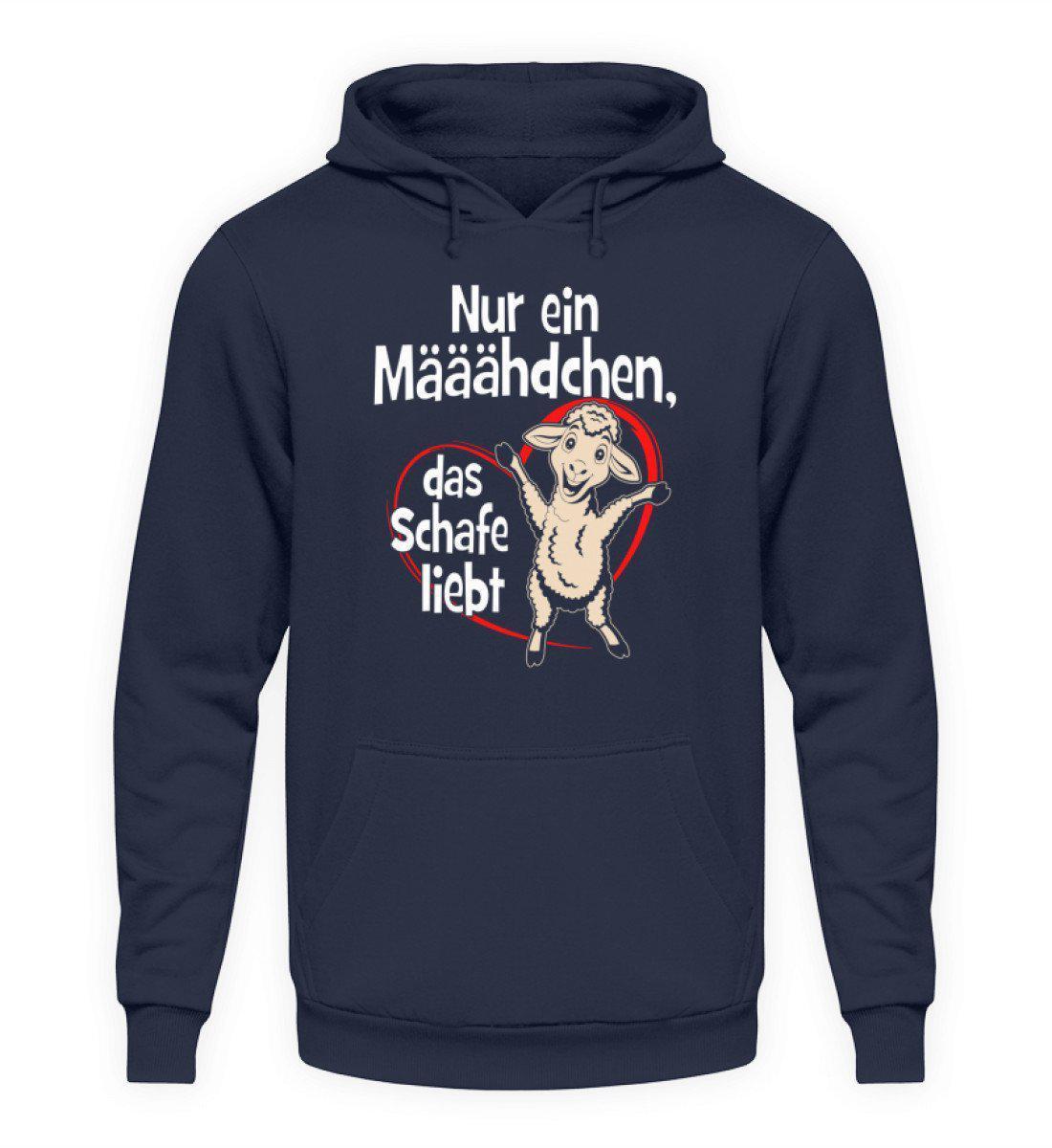 Mädchen liebt Schafe · Unisex Kapuzenpullover Hoodie-Unisex Hoodie-Oxford Navy-S-Agrarstarz