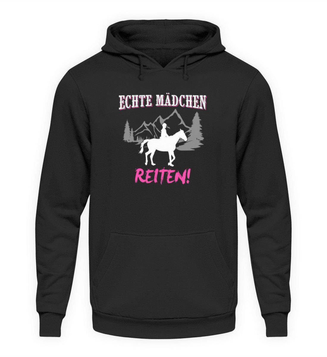 Mädchen reiten · Unisex Kapuzenpullover Hoodie-Unisex Hoodie-Jet Black-S-Agrarstarz