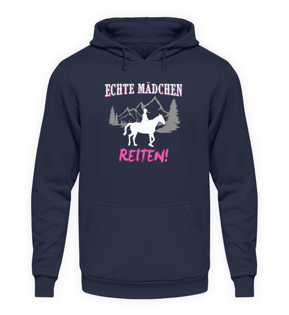 Mädchen reiten · Unisex Kapuzenpullover Hoodie-Unisex Hoodie-Oxford Navy-S-Agrarstarz