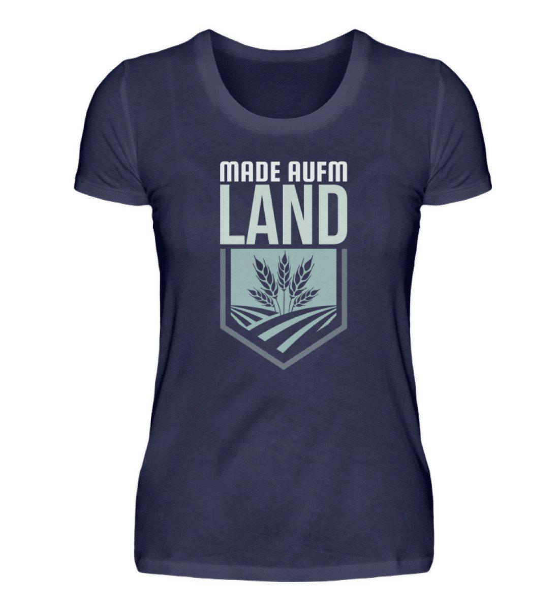 Made aufm Land Retro · Damen T-Shirt-Damen Basic T-Shirt-Navy-S-Agrarstarz