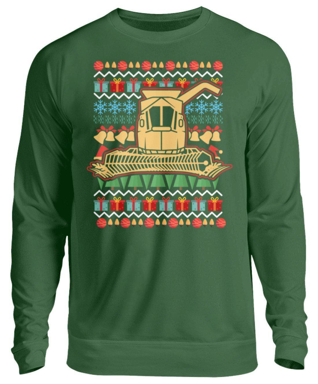 Mähdrescher 2 Ugly Christmas · Unisex Sweatshirt Pullover-Unisex Sweatshirt-Bottle Green-S-Agrarstarz