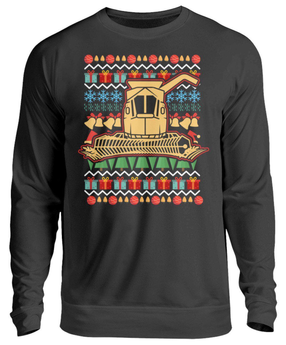 Mähdrescher 2 Ugly Christmas · Unisex Sweatshirt Pullover-Unisex Sweatshirt-Jet Black-S-Agrarstarz