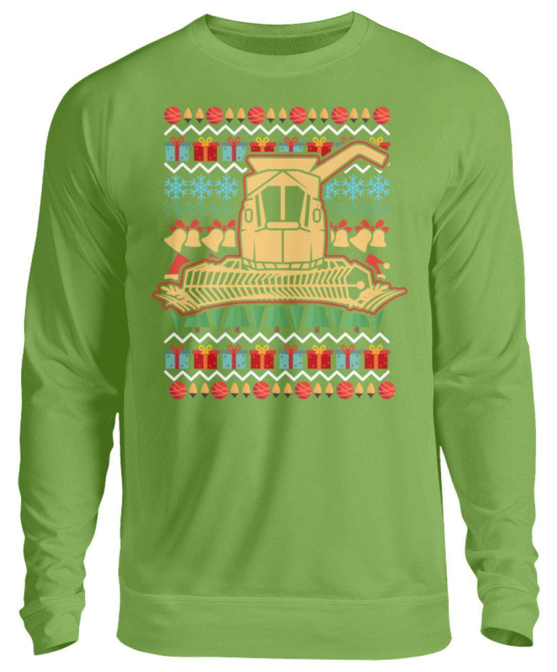 Mähdrescher 2 Ugly Christmas · Unisex Sweatshirt Pullover-Unisex Sweatshirt-LimeGreen-S-Agrarstarz