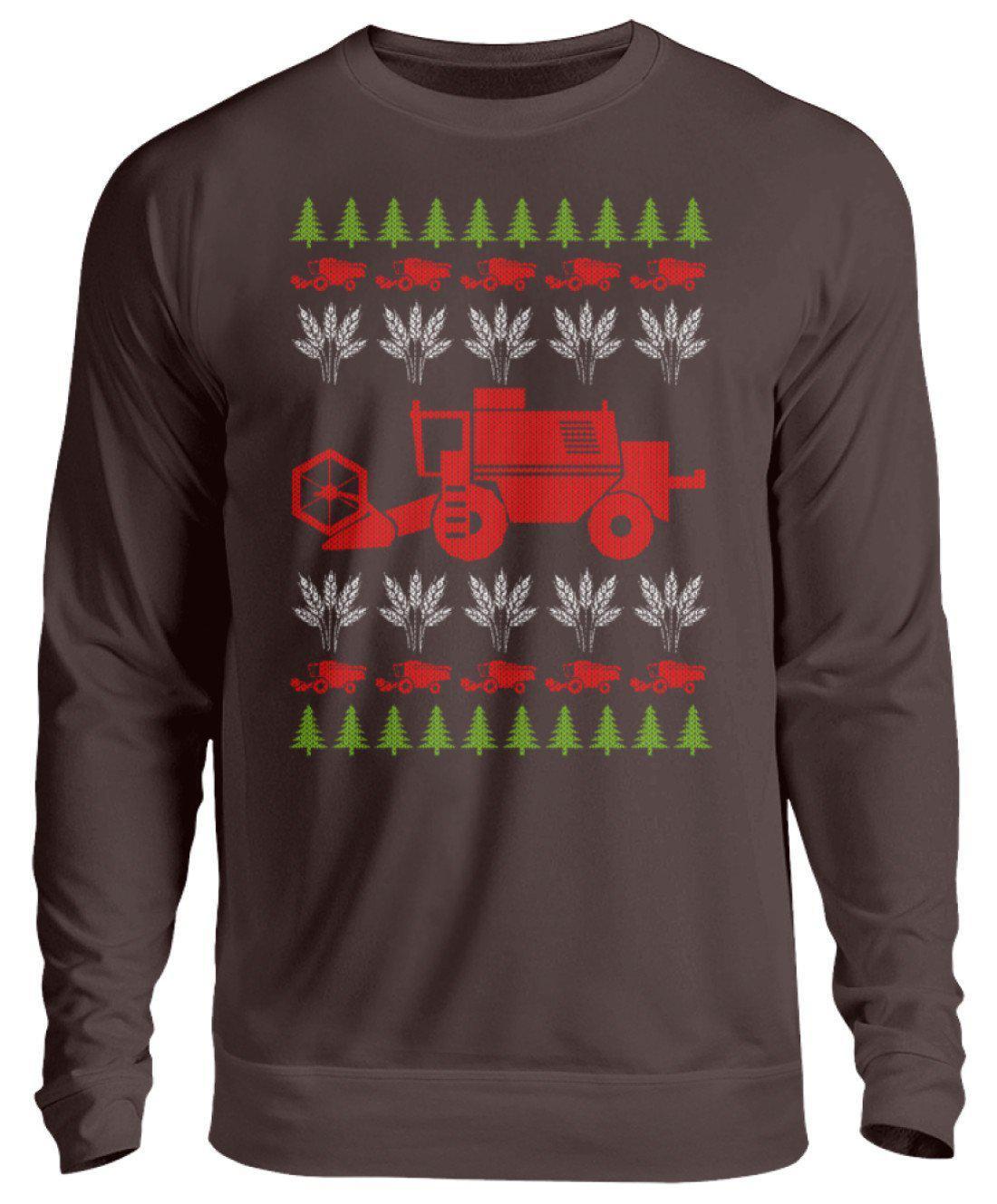 Mähdrescher 3 Ugly Christmas · Unisex Sweatshirt Pullover-Unisex Sweatshirt-Hot Chocolate-S-Agrarstarz