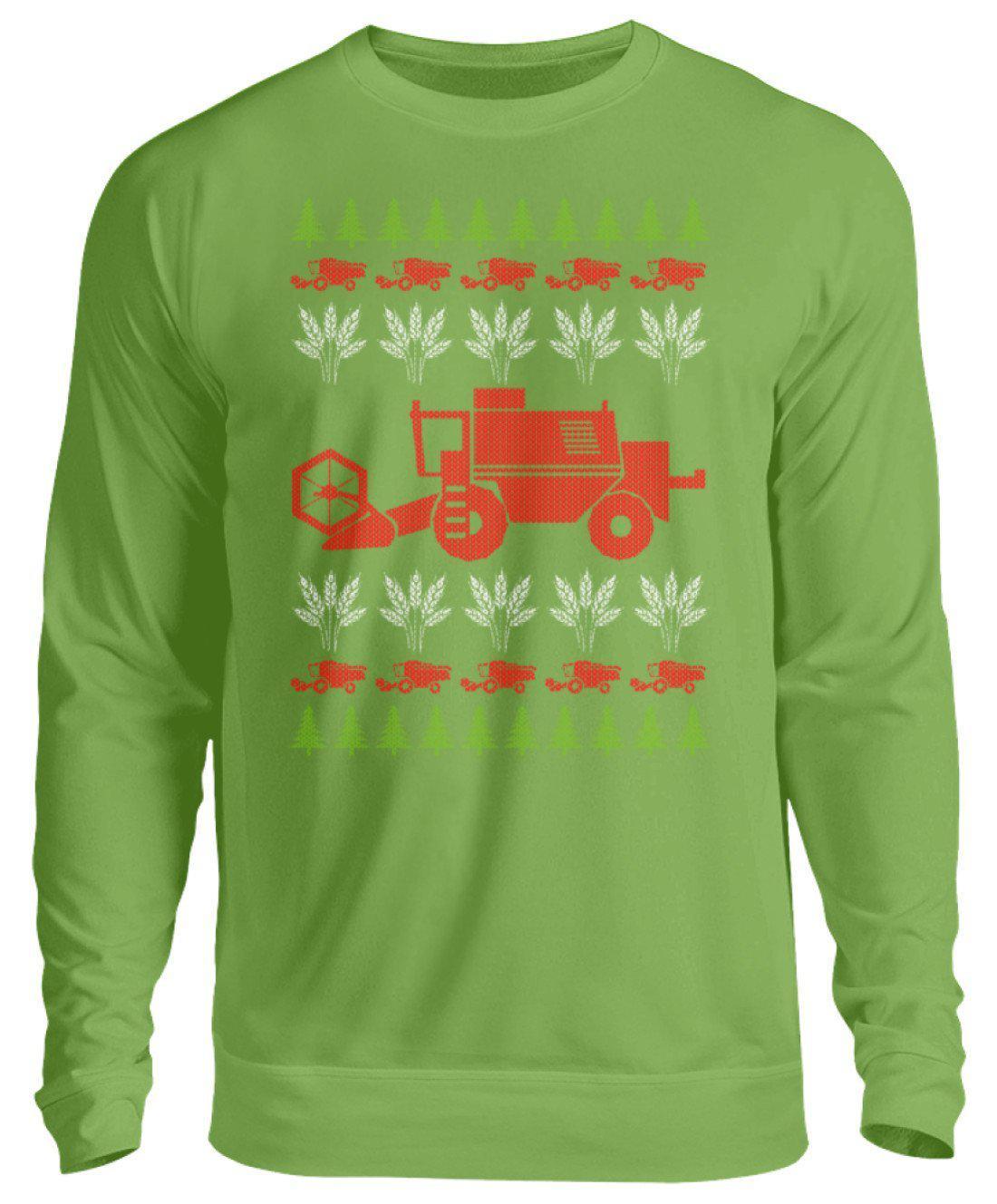 Mähdrescher 3 Ugly Christmas · Unisex Sweatshirt Pullover-Unisex Sweatshirt-LimeGreen-S-Agrarstarz