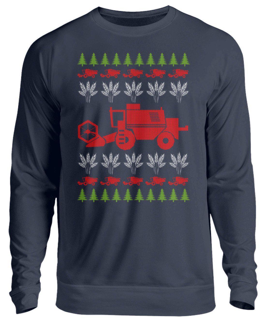 Mähdrescher 3 Ugly Christmas · Unisex Sweatshirt Pullover-Unisex Sweatshirt-Oxford Navy-S-Agrarstarz