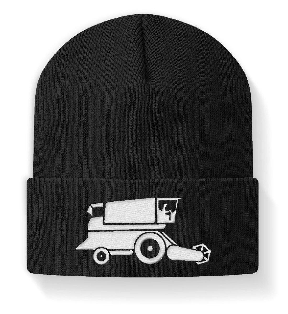 Mähdrescher · Beanie Mütze-Beanie mit Stick-Black-M-Agrarstarz