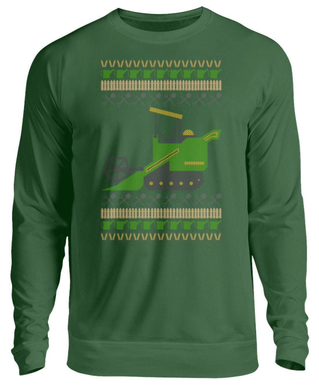 Mähdrescher Ugly Christmas · Unisex Sweatshirt Pullover-Unisex Sweatshirt-Bottle Green-S-Agrarstarz