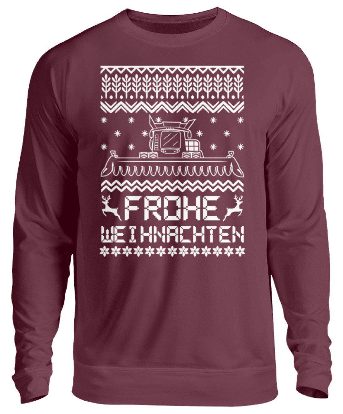 Mähdrescher Ugly Christmas · Unisex Sweatshirt Pullover-Unisex Sweatshirt-Burgundy-S-Agrarstarz