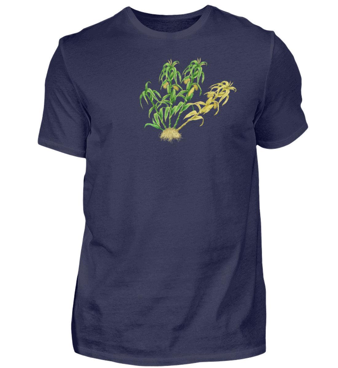 Mais Lebenszyklus · Herren T-Shirt-Herren Basic T-Shirt-Navy-S-Agrarstarz