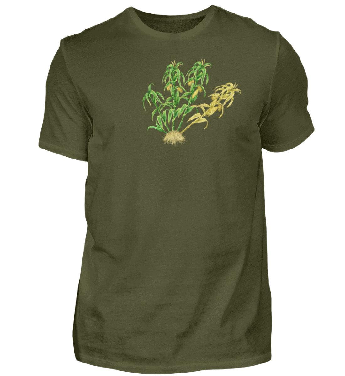 Mais Lebenszyklus · Herren T-Shirt-Herren Basic T-Shirt-Urban Khaki-S-Agrarstarz