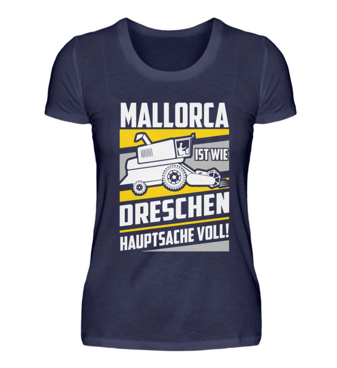 Mallorca Dreschen · Damen T-Shirt-Damen Basic T-Shirt-Navy-S-Agrarstarz