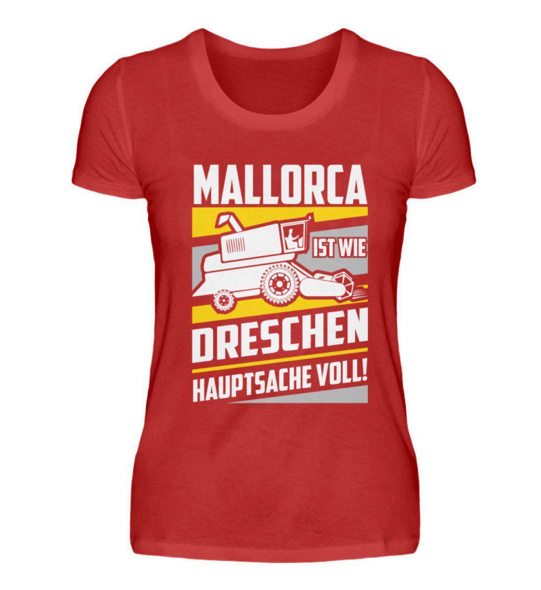Mallorca Dreschen · Damen T-Shirt-Damen Basic T-Shirt-Red-S-Agrarstarz
