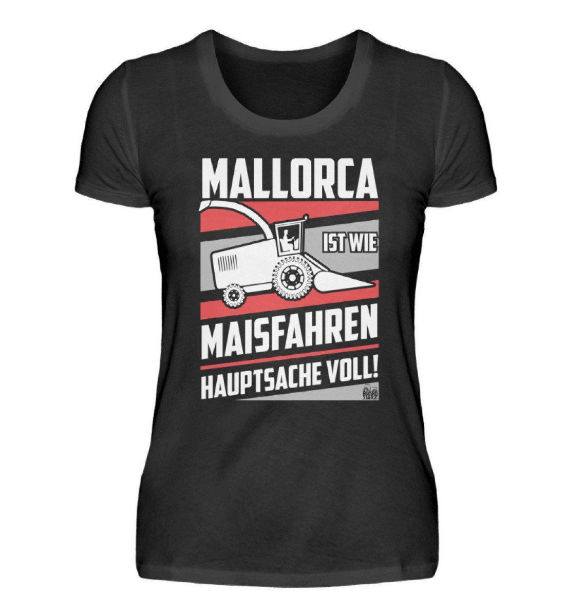 Mallorca Maisfahren · Damen T-Shirt-Damen Basic T-Shirt-Black-S-Agrarstarz