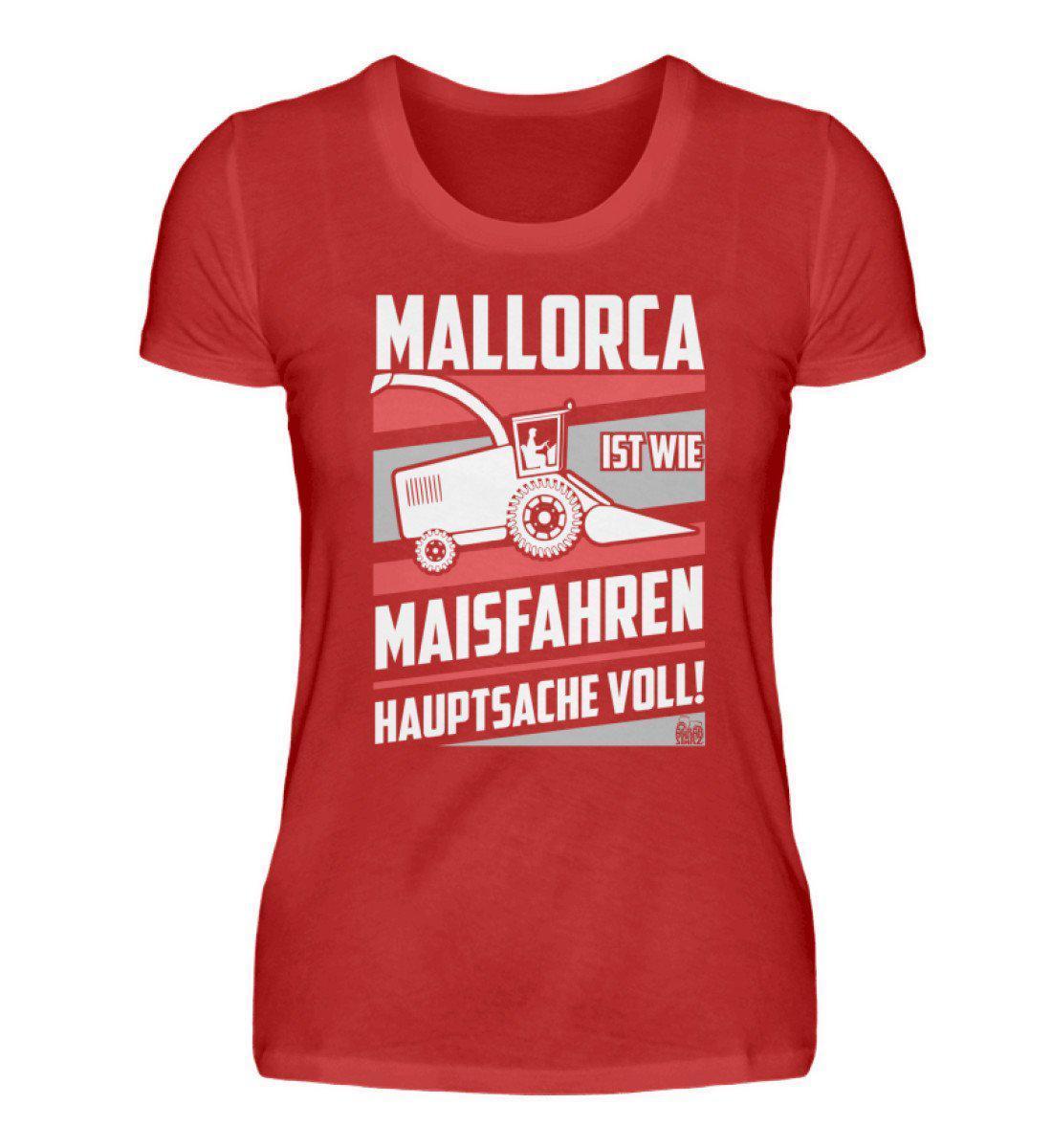 Mallorca Maisfahren · Damen T-Shirt-Damen Basic T-Shirt-Red-S-Agrarstarz