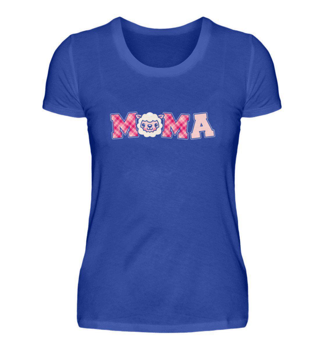 Mama Schafe · Damen T-Shirt-Damen Basic T-Shirt-Neon Blue-S-Agrarstarz