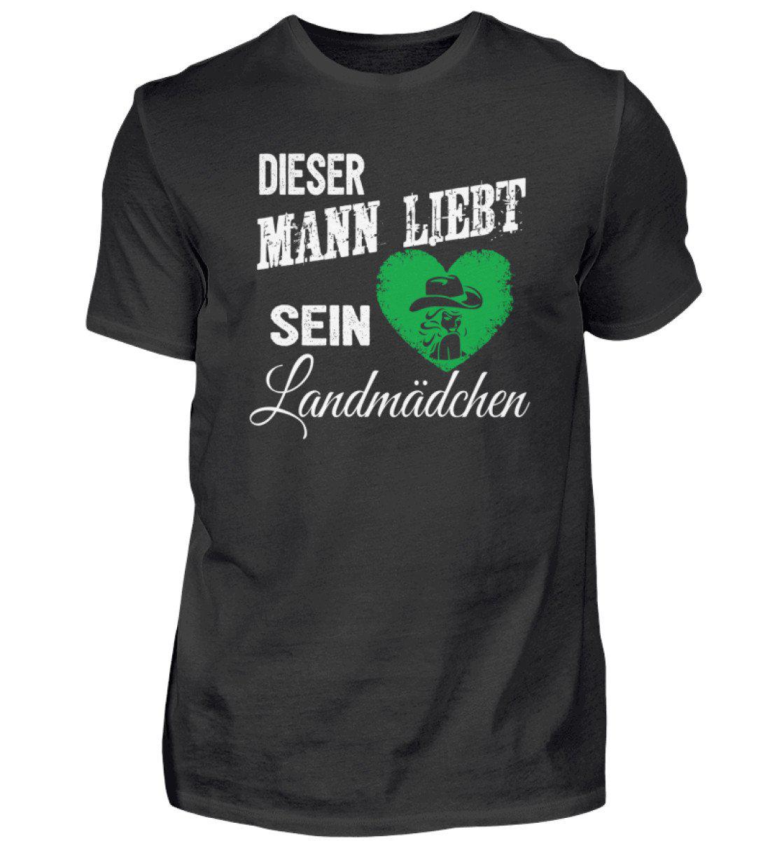 Mann liebt Landmädchen · Herren T-Shirt-Herren Basic T-Shirt-Black-S-Agrarstarz