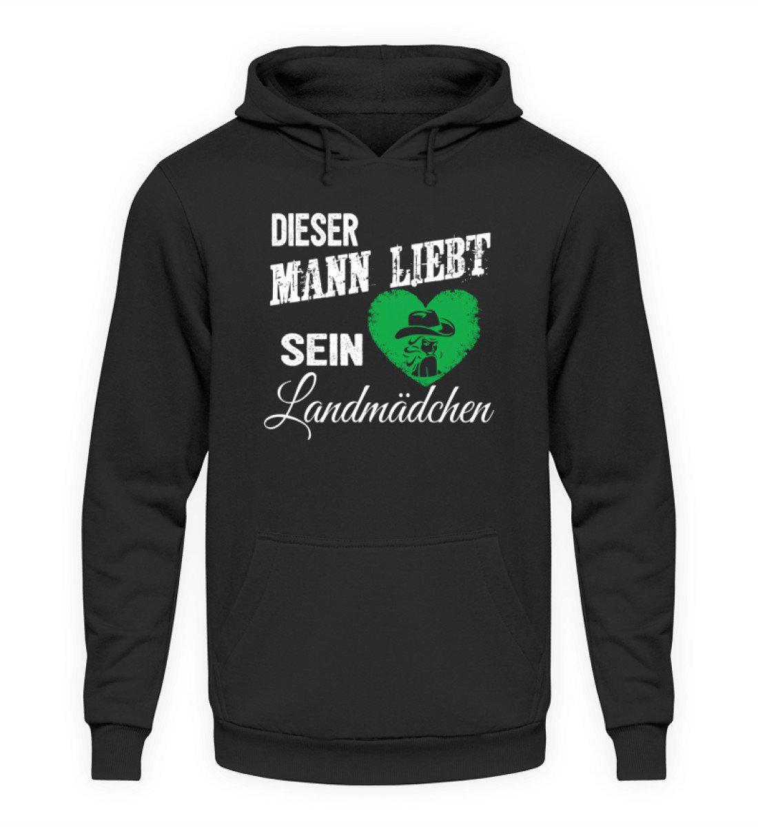 Mann liebt Landmädchen · Unisex Kapuzenpullover Hoodie-Unisex Hoodie-Jet Black-L-Agrarstarz