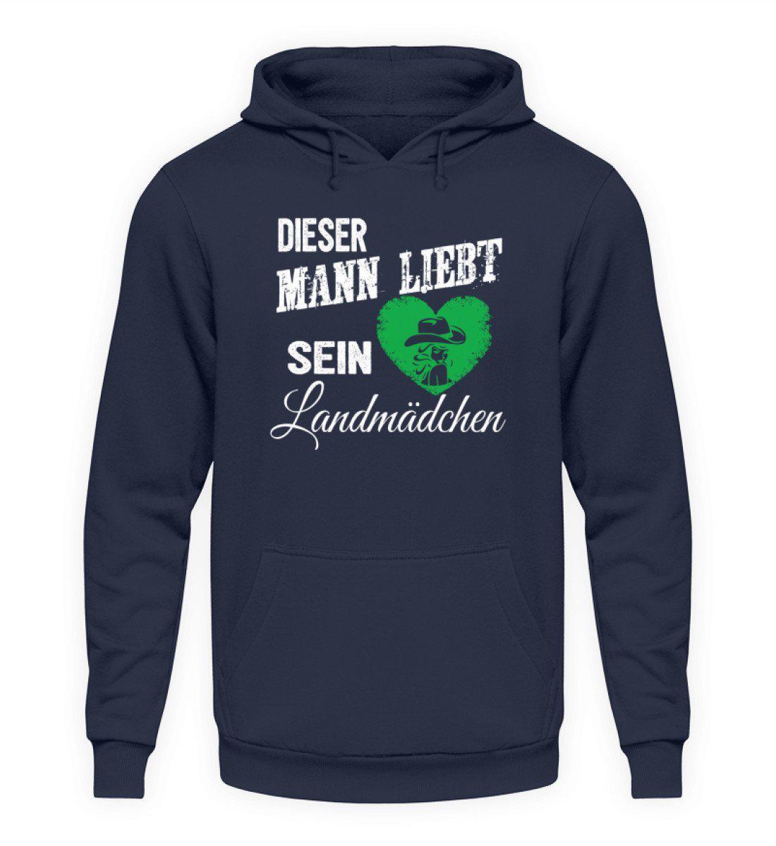 Mann liebt Landmädchen · Unisex Kapuzenpullover Hoodie-Unisex Hoodie-Oxford Navy-L-Agrarstarz