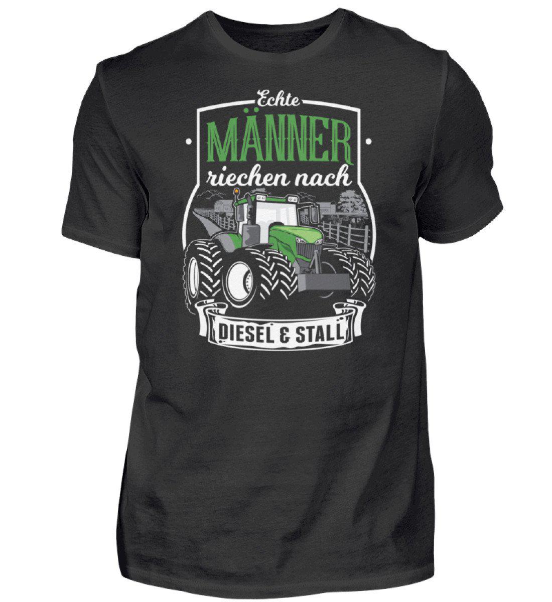 Männer Diesel und Stall · Herren T-Shirt-Herren Basic T-Shirt-Black-S-Agrarstarz