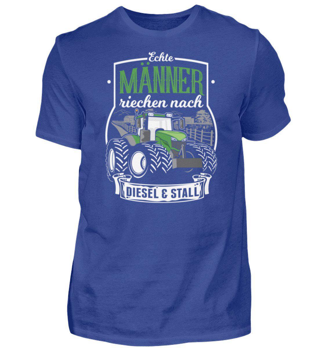 Männer Diesel und Stall · Herren T-Shirt-Herren Basic T-Shirt-Royal Blue-S-Agrarstarz