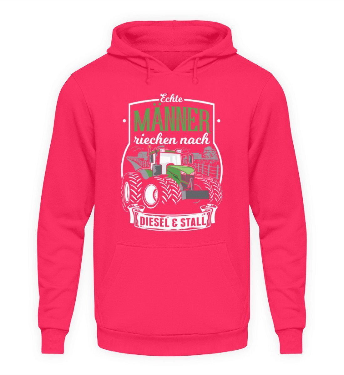 Männer Diesel und Stall · Unisex Kapuzenpullover Hoodie-Unisex Hoodie-Hot Pink-S-Agrarstarz