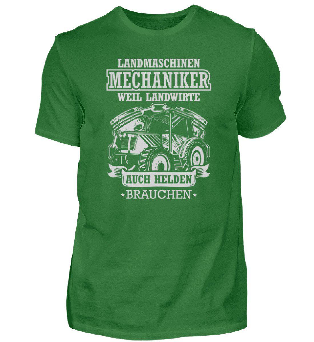 Mechaniker Landwirte Helden - Herren Shirt-Herren Basic T-Shirt-Kelly Green-S-Agrarstarz