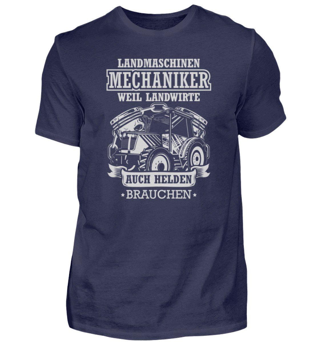 Mechaniker Landwirte Helden - Herren Shirt-Herren Basic T-Shirt-Navy-S-Agrarstarz