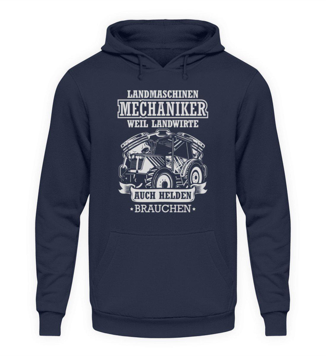 Mechaniker Landwirte Helden · Unisex Kapuzenpullover Hoodie-Unisex Hoodie-Oxford Navy-L-Agrarstarz