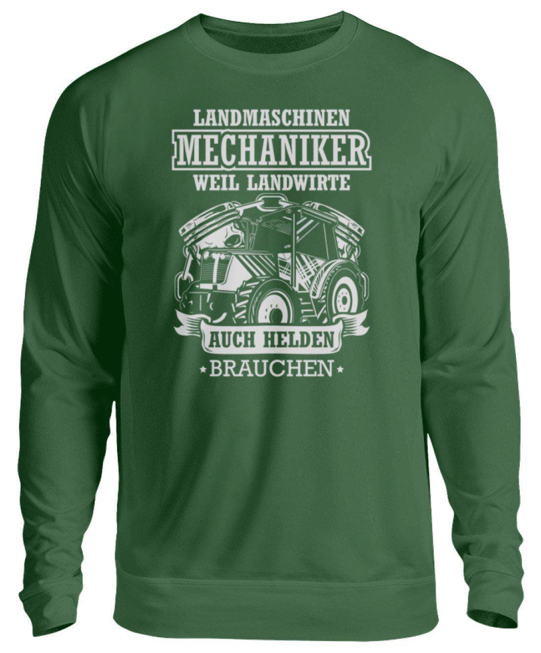 Mechaniker Landwirte Helden · Unisex Sweatshirt Pullover-Unisex Sweatshirt-Bottle Green-S-Agrarstarz