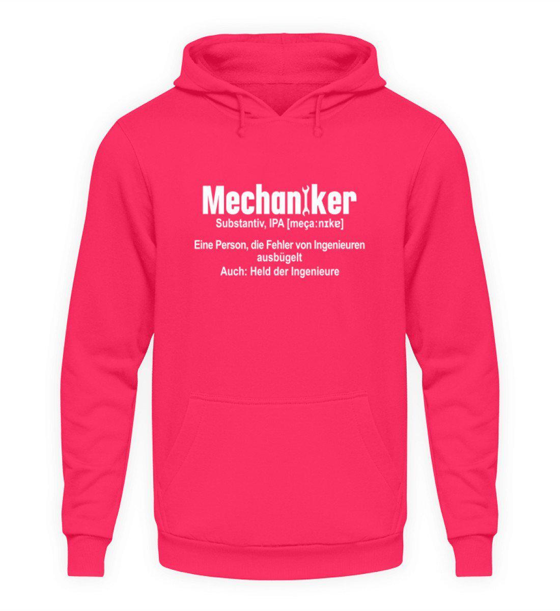 Mechaniker Lexikon · Unisex Kapuzenpullover Hoodie-Unisex Hoodie-Hot Pink-S-Agrarstarz