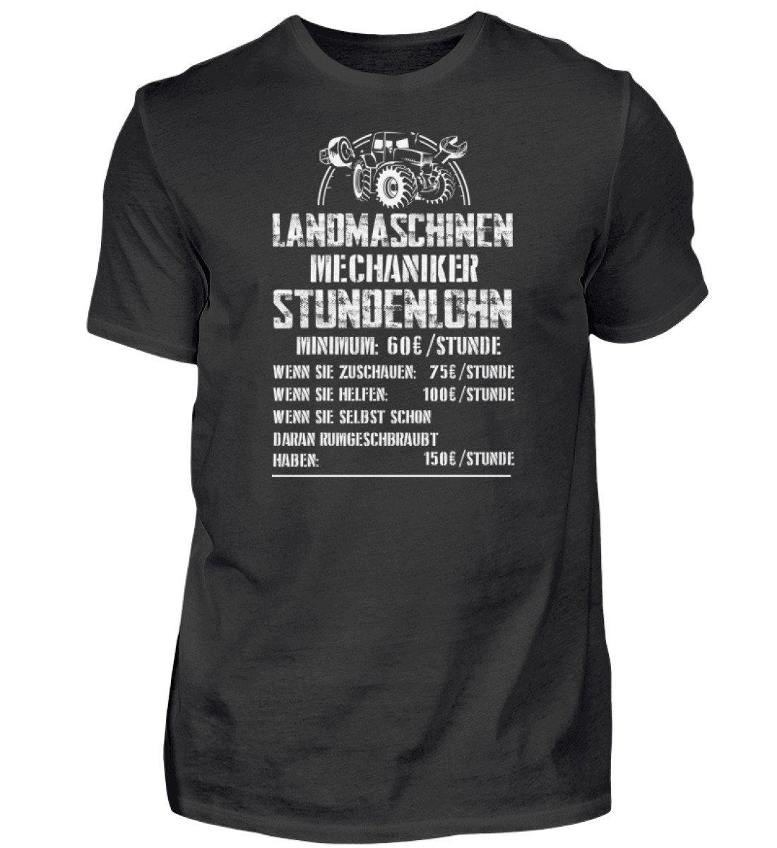 Mechaniker Stundenlohn · Herren T-Shirt-Herren Basic T-Shirt-Black-S-Agrarstarz