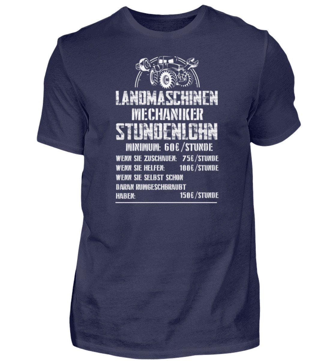 Mechaniker Stundenlohn · Herren T-Shirt-Herren Basic T-Shirt-Navy-S-Agrarstarz