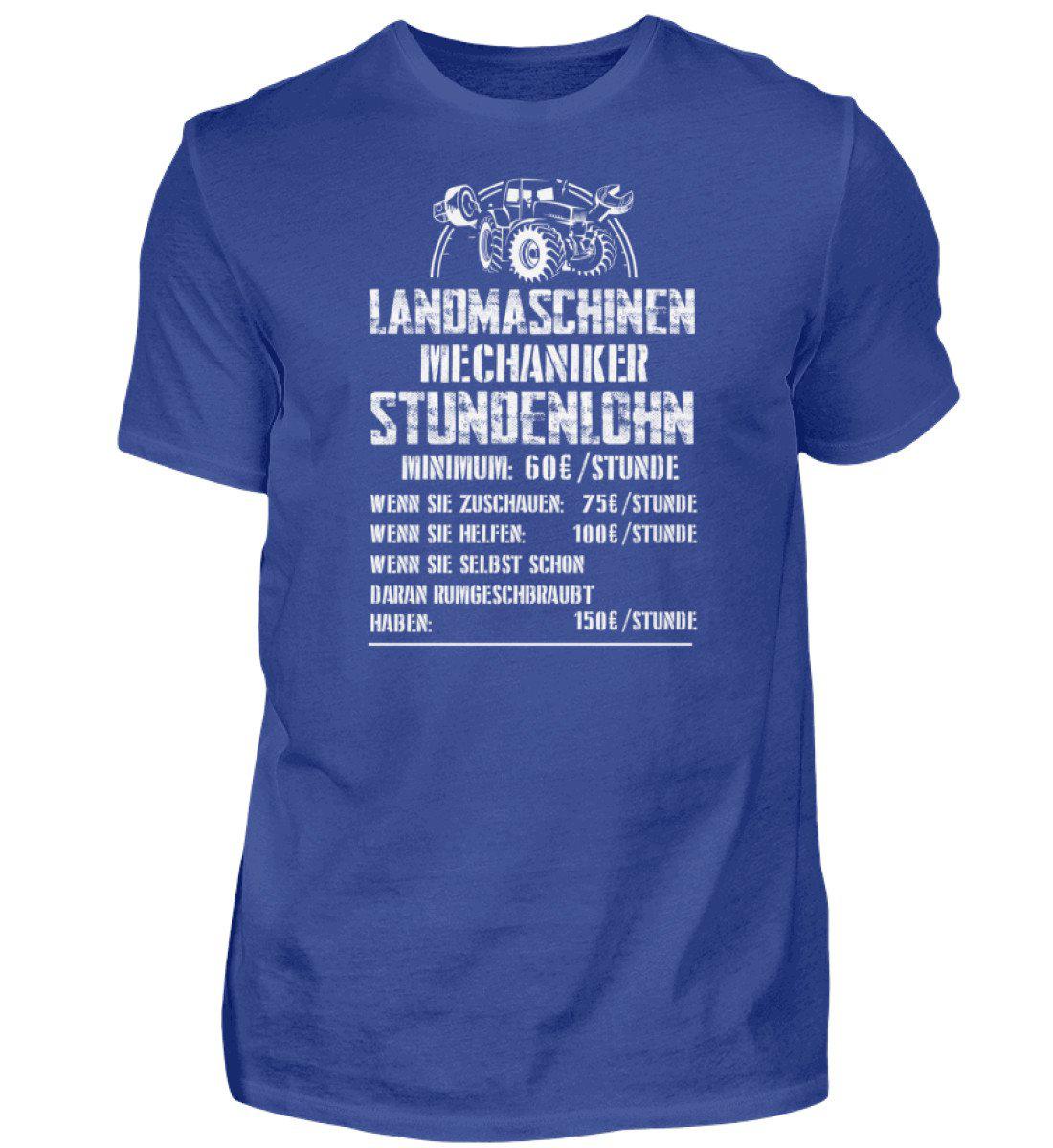 Mechaniker Stundenlohn · Herren T-Shirt-Herren Basic T-Shirt-Royal Blue-S-Agrarstarz