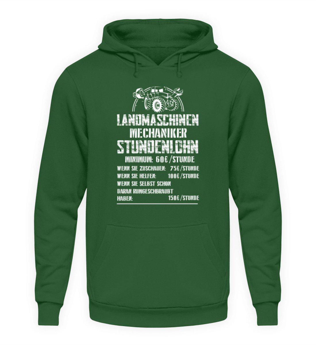 Mechaniker Stundenlohn · Unisex Kapuzenpullover Hoodie-Unisex Hoodie-Bottle Green-L-Agrarstarz