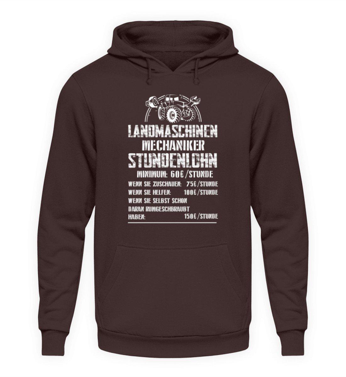 Mechaniker Stundenlohn · Unisex Kapuzenpullover Hoodie-Unisex Hoodie-Hot Chocolate-L-Agrarstarz