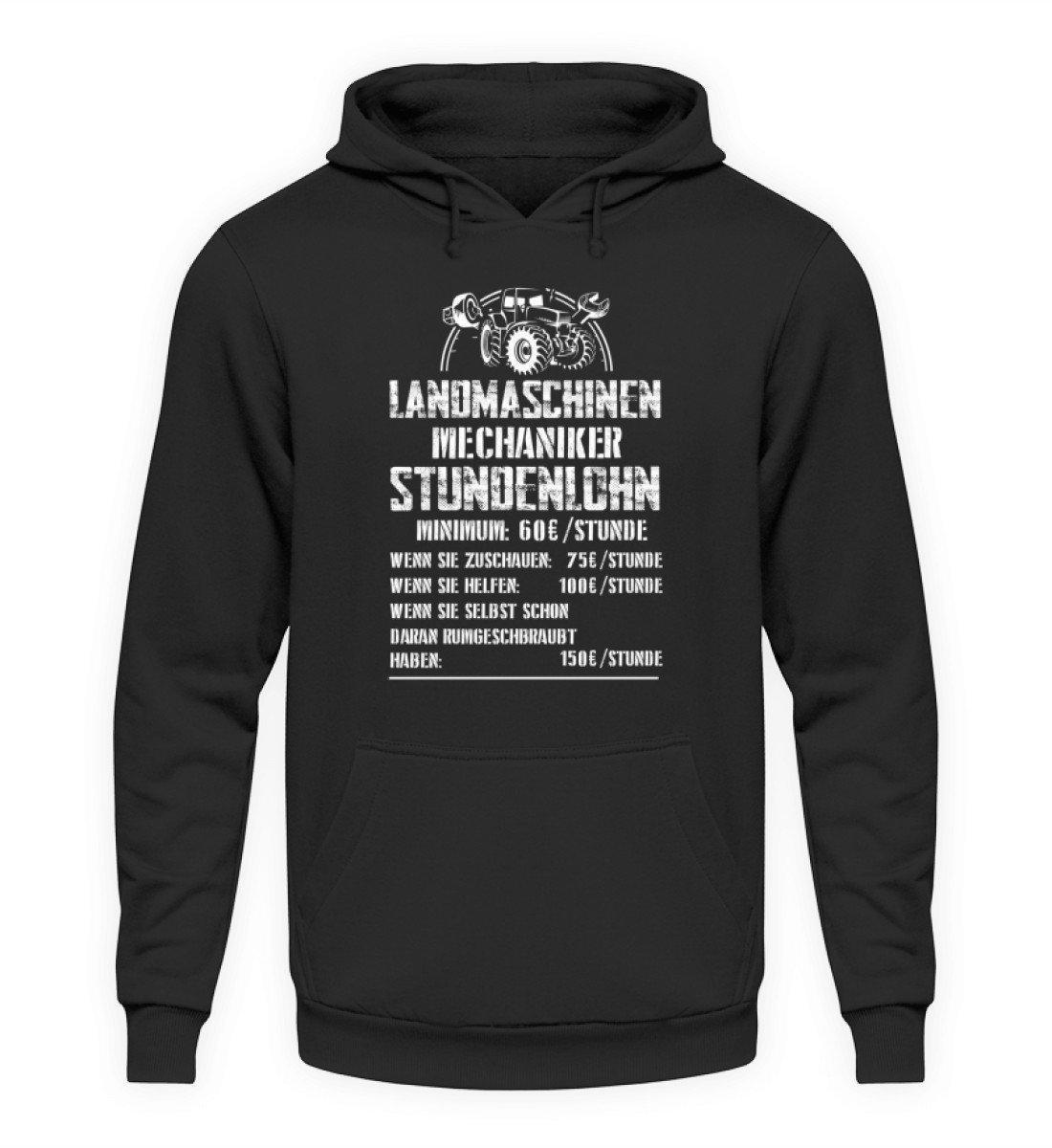 Mechaniker Stundenlohn · Unisex Kapuzenpullover Hoodie-Unisex Hoodie-Jet Black-L-Agrarstarz