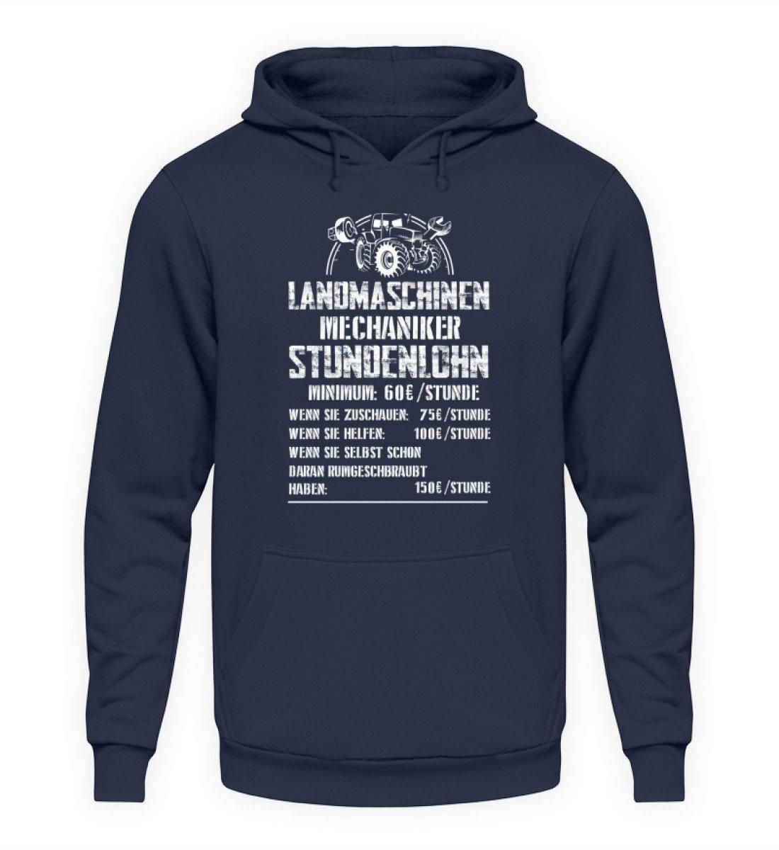 Mechaniker Stundenlohn · Unisex Kapuzenpullover Hoodie-Unisex Hoodie-Oxford Navy-L-Agrarstarz