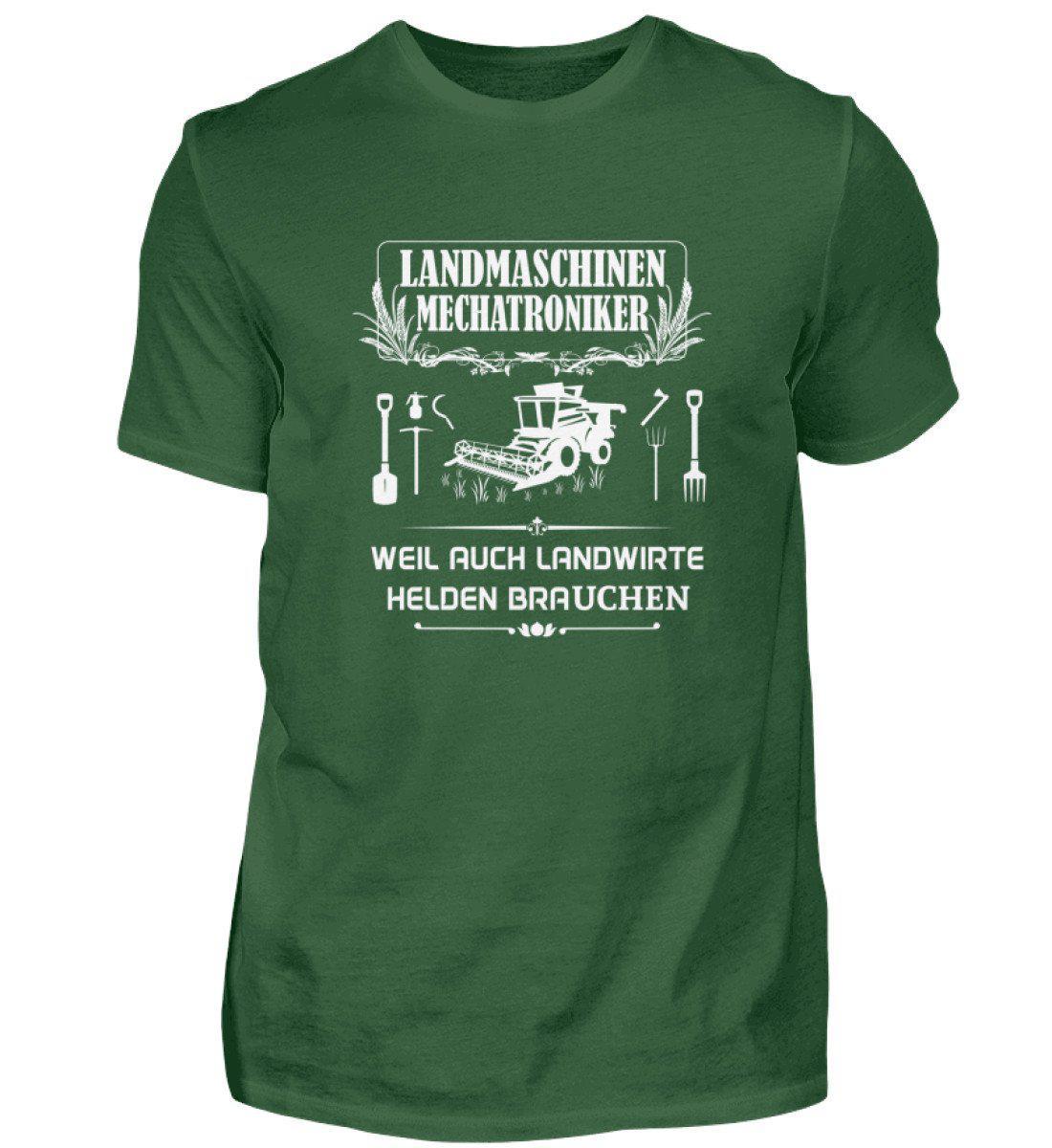 Mechatroniker Landwirte Helden · Herren T-Shirt-Herren Basic T-Shirt-Bottle Green-S-Agrarstarz