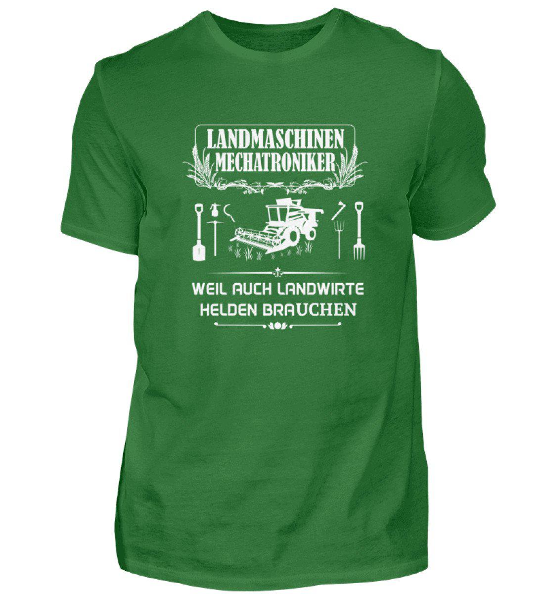 Mechatroniker Landwirte Helden · Herren T-Shirt-Herren Basic T-Shirt-Kelly Green-S-Agrarstarz