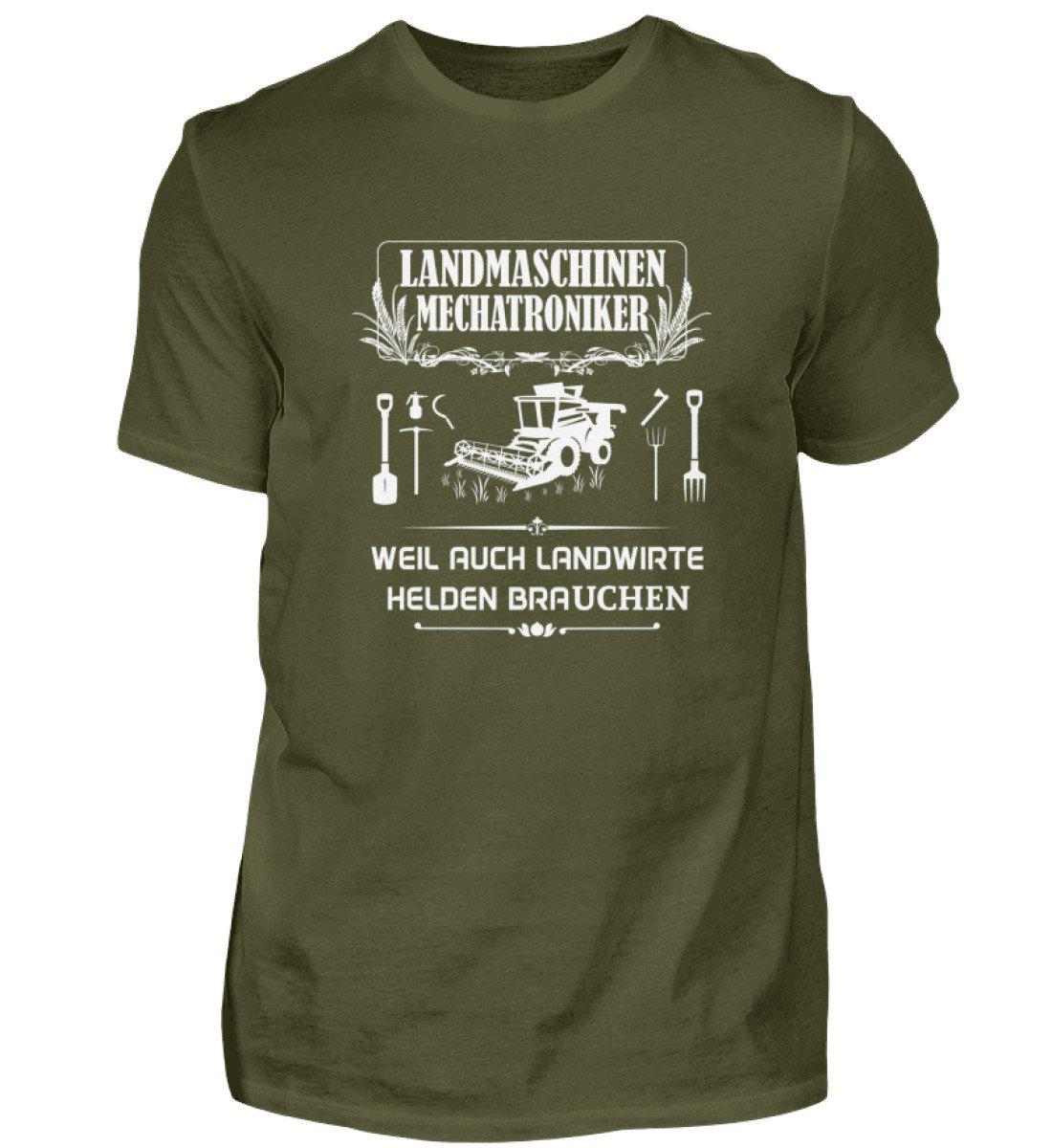 Mechatroniker Landwirte Helden · Herren T-Shirt-Herren Basic T-Shirt-Urban Khaki-S-Agrarstarz