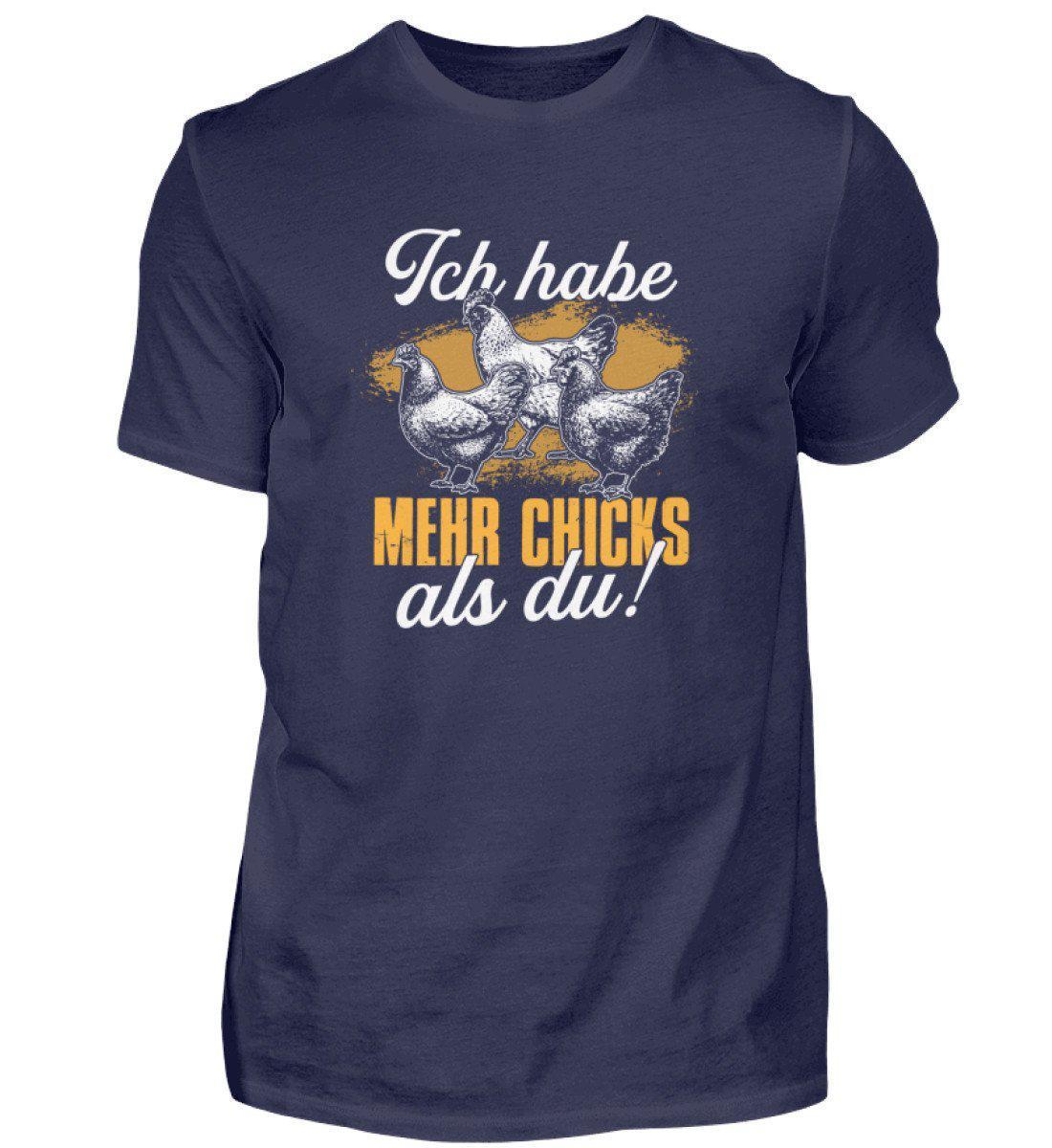 Mehr Chicks als du · Herren T-Shirt-Herren Basic T-Shirt-Navy-S-Agrarstarz