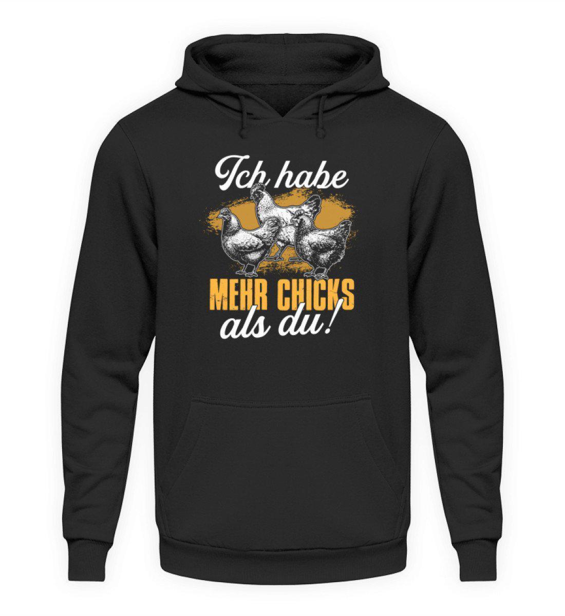 Mehr Chicks als du · Unisex Kapuzenpullover Hoodie-Unisex Hoodie-Jet Black-S-Agrarstarz